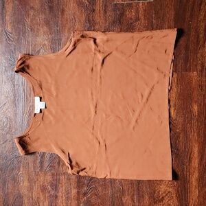 Oscar de la Renta Brown Tank Top